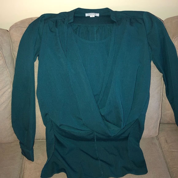 Teal, twist front too with long back - Picture 1 of 4